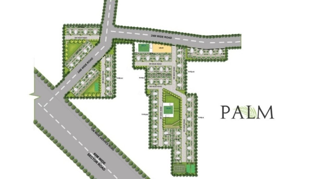 m3m Antalya hills site plan