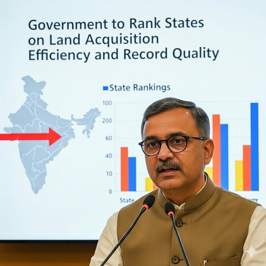 govt. to rank states on land acquisition.