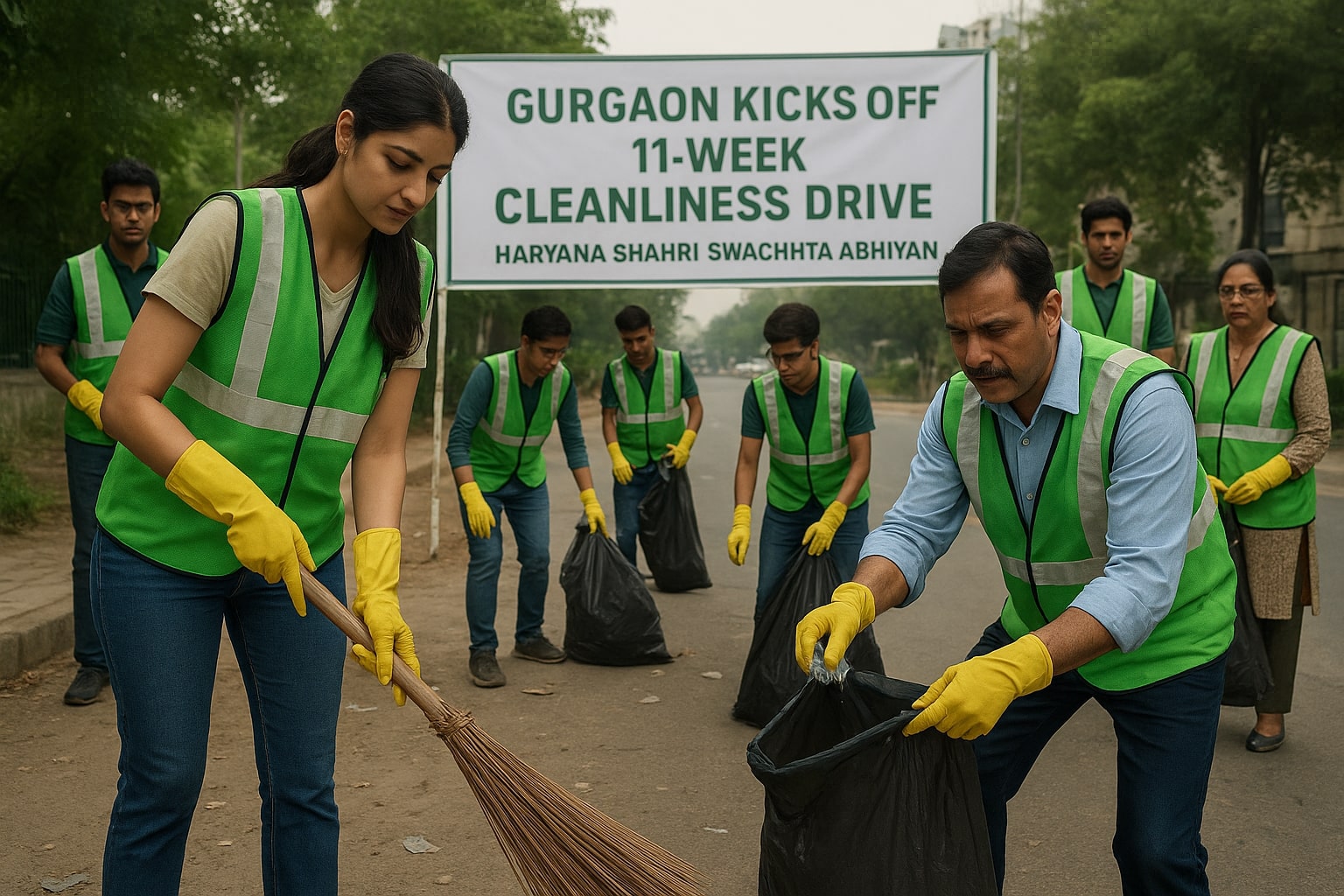 Gurgaon cleanliness mission drive
