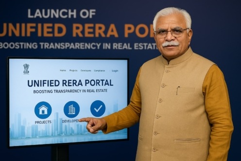 RERA portal launch by manohar lal