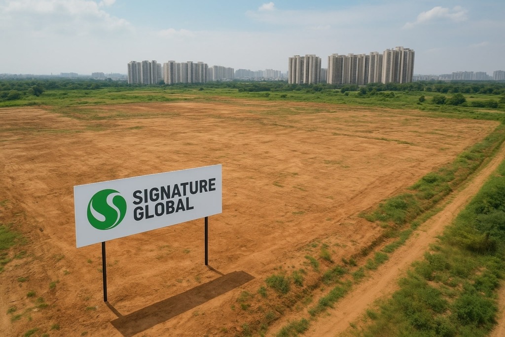Signature globals buys land in gurugram.