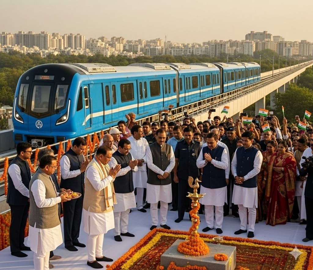 Gurgaon metro foundation ceremony