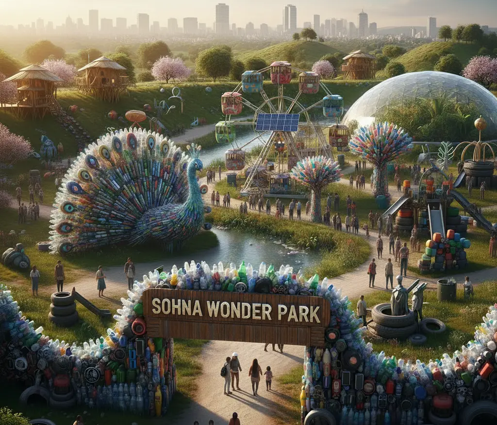 Wonder Park Sohna trash to park