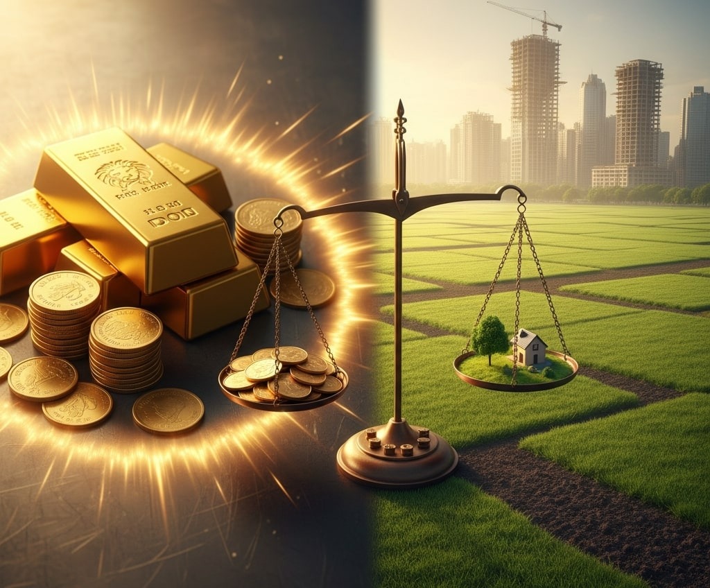 invest in gold or land