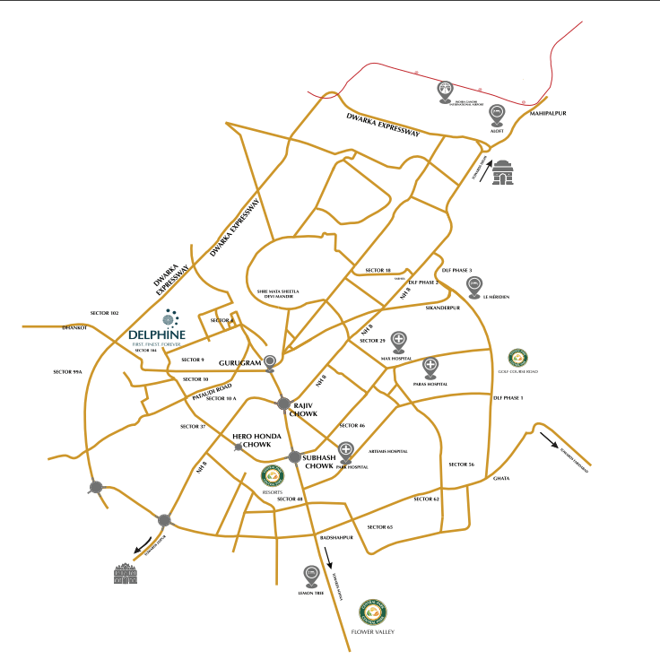 central park delphine 104 map