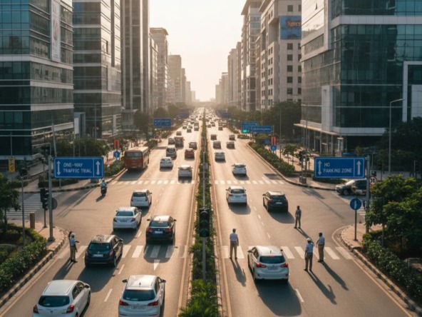 udyog vihar II traffic relief