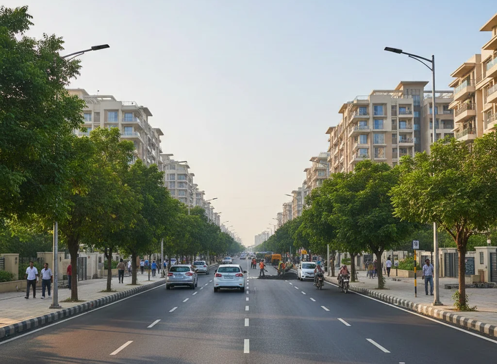 Gurugram Internal Roads Overhaul A Big Step Against Dust Pollution.