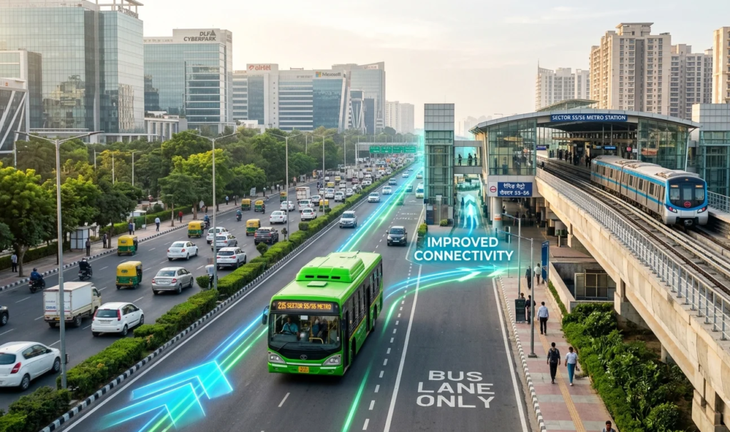 Gurugram extends bus service from Hero Honda Chowk to Sector 55/56 Metro