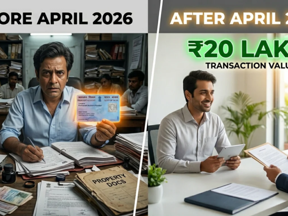 Income Tax changes 2026 PAN mandatory for property deals above ₹20 lakh from April 1
