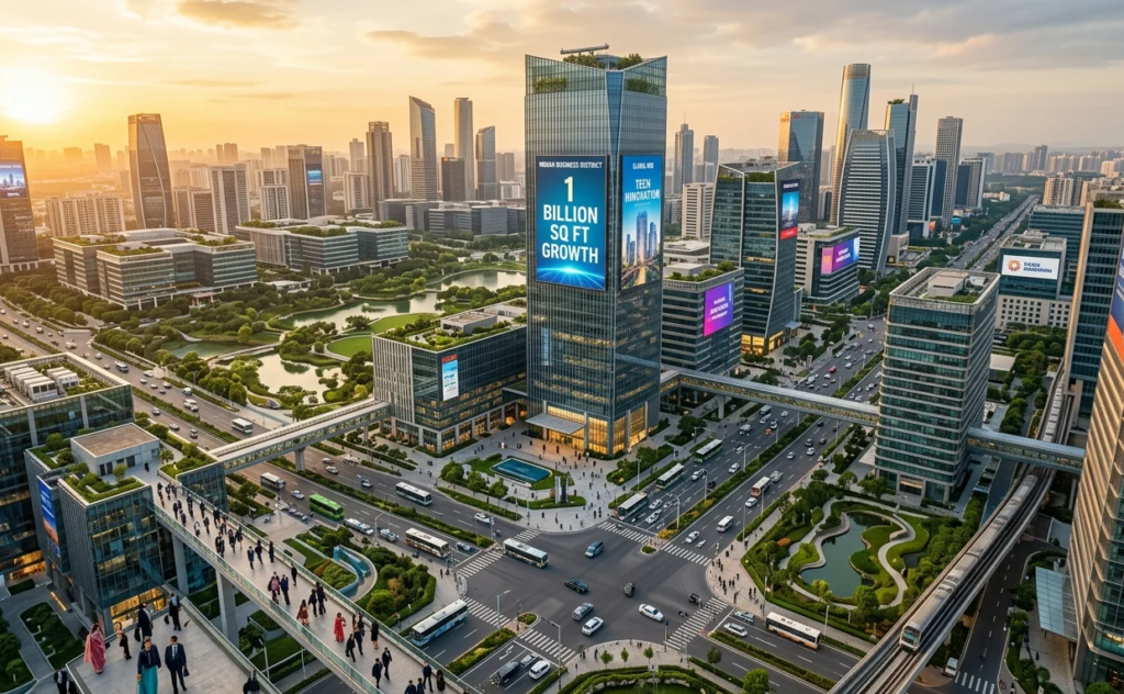 India office market set to cross 1 billion sq ft in 2026; tech parks to drive future supply CBRE