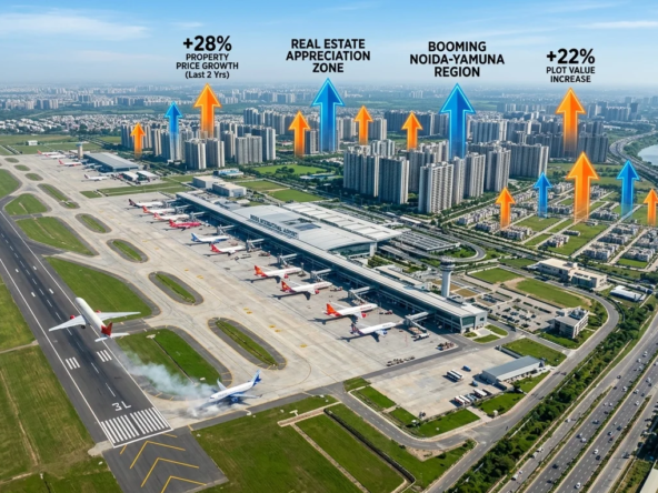 Noida International Airport to drive real estate prices Plots may rise 28%, apartments 22%