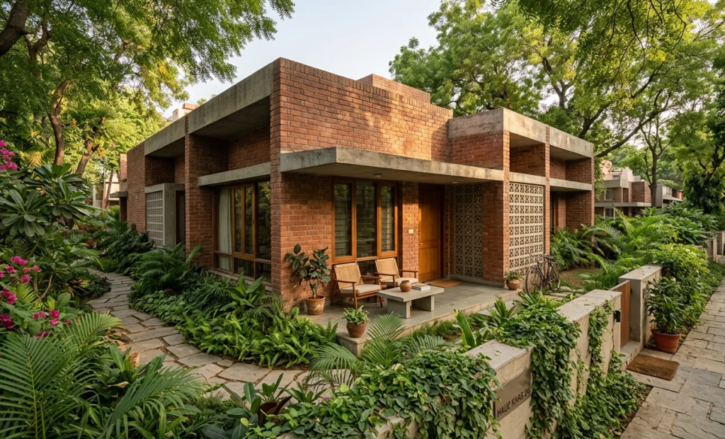 Discover Casa Pia in Hauz Khas a 1972 modernist bungalow that beats luxury homes with climate-smart design and timeless sustainable living.