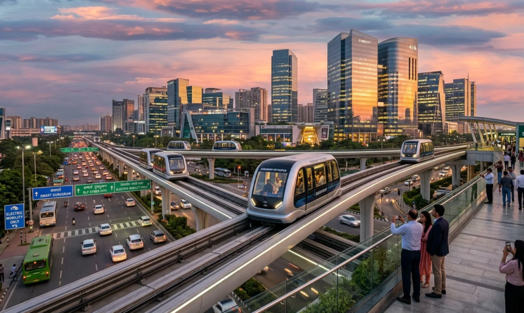 GMDA plans pod taxis in Gurugram to cut traffic, boost last-mile connectivity, and enable smart, eco-friendly travel with autonomous electric vehicles.