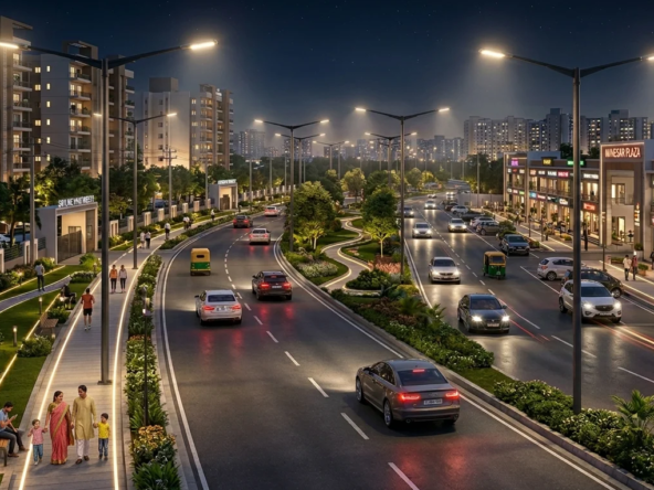 ₹7.5 Crore Glow-Up! Manesar’s 5,000 Streetlights Set to Turn Dark Roads Into Safe, Shining Streets.