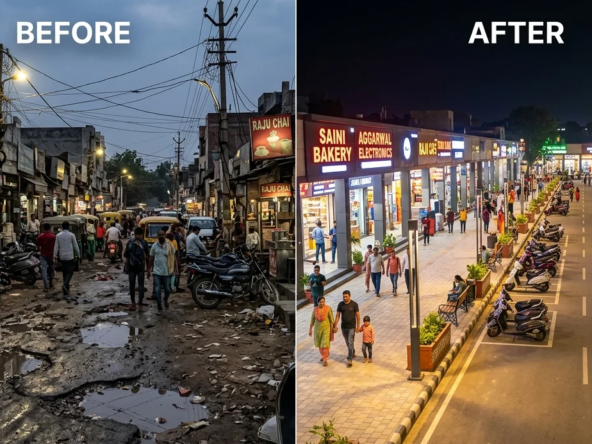 Gurugram’s Sector 23 & 23A markets set for ₹3 crore revamp with better parking, roads, and footpaths, promising smoother access and improved daily life.