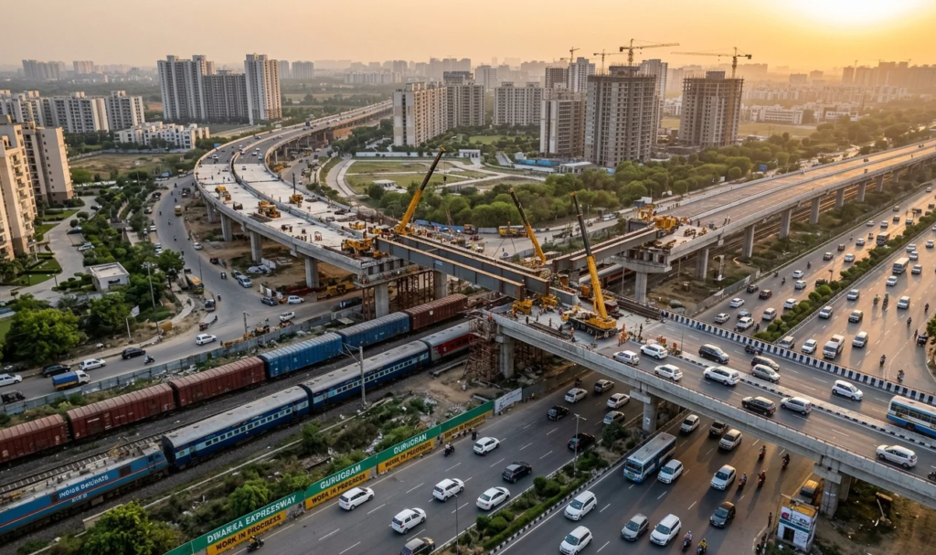 Gurugram’s ₹100 Cr Mega Flyover Near Dwarka Expressway Will End Traffic Nightmares Forever