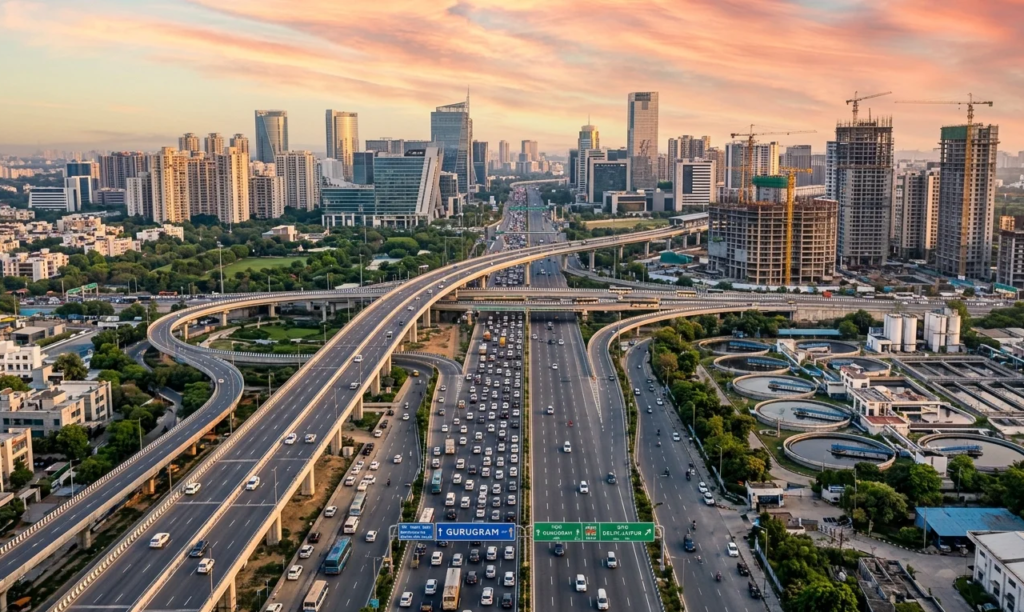 Gurugram’s ₹3,500 crore plan adds flyovers, SPR elevated road & water projects, easing traffic, boosting connectivity and real estate growth.
