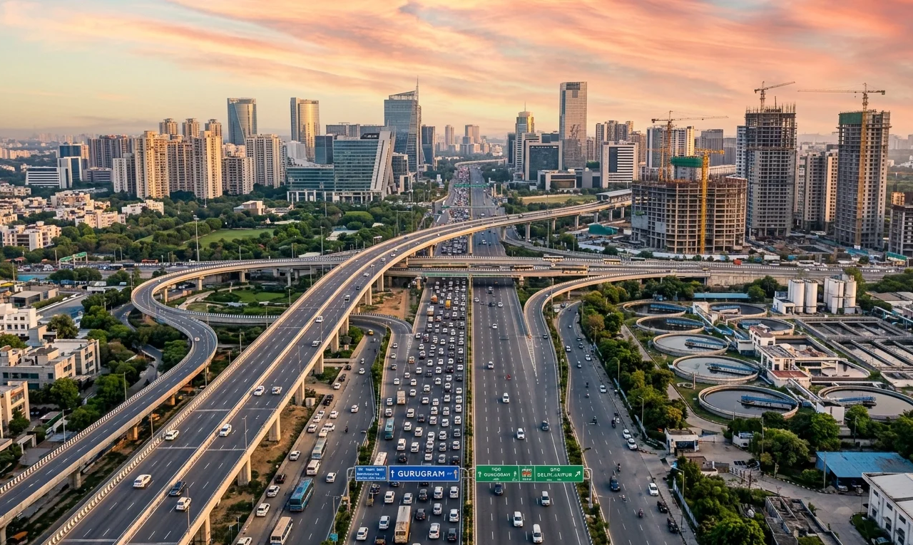 Gurugram’s ₹3,500 crore plan adds flyovers, SPR elevated road & water projects, easing traffic, boosting connectivity and real estate growth.