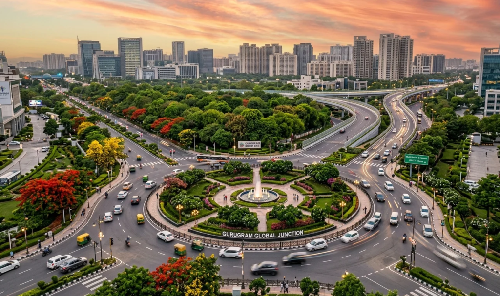 GMDA launches a massive greening and beautification drive across Gurugram’s major junctions with plantations, Miyawaki forests, and eco-friendly upgrades.