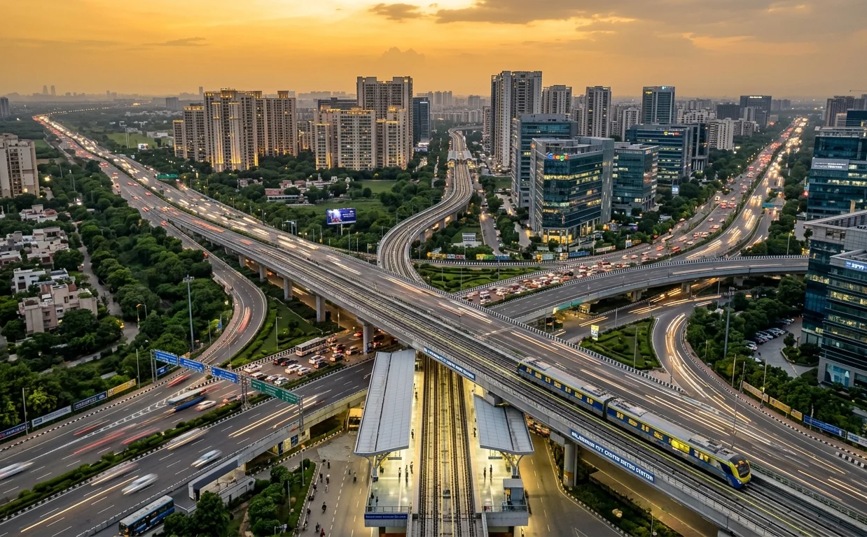 GMDA plans 3 new flyovers to create a 16-km signal-free corridor in Gurugram, boosting metro connectivity, easing traffic, and improving mobility.