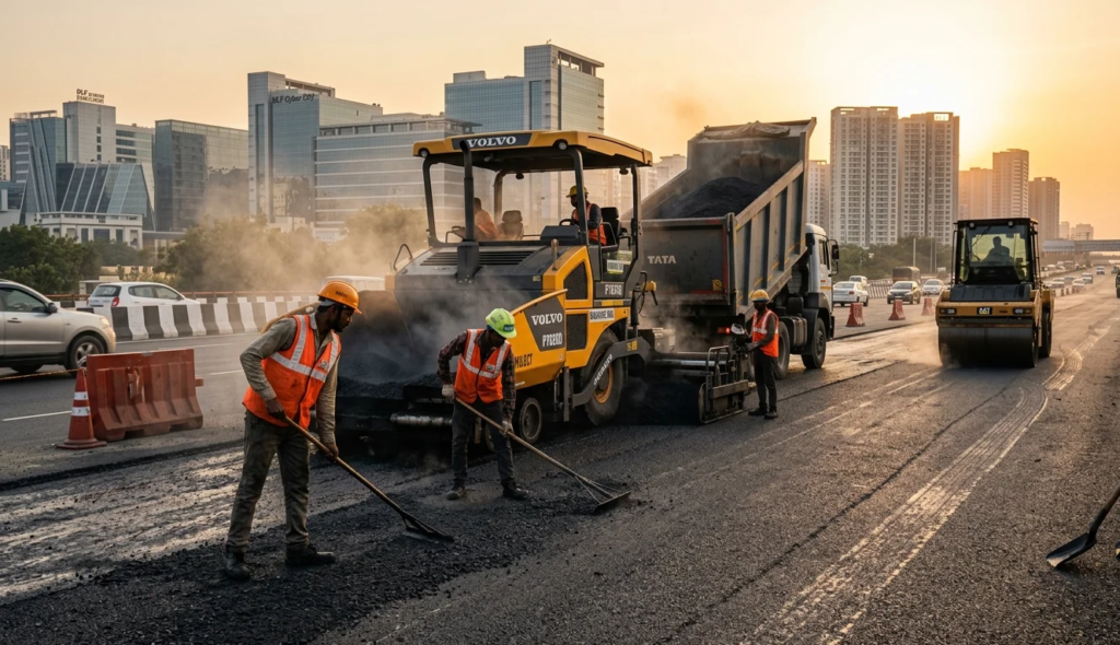 GMDA to widen Golf Course Extension Road in Gurugram. New lanes will reduce traffic congestion, cut dust pollution, and boost real estate growth.