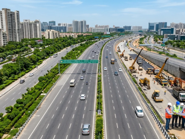 GMDA has completed 70% of Dwarka Expressway service roads. The project aims for September completion, boosting connectivity, safety, and growth.