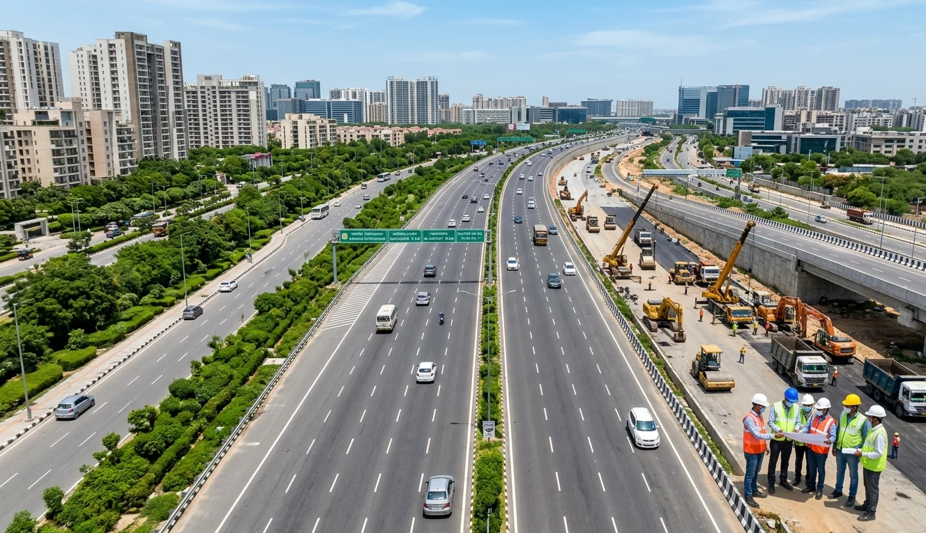GMDA has completed 70% of Dwarka Expressway service roads. The project aims for September completion, boosting connectivity, safety, and growth.