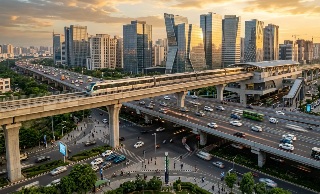 GMRL's ₹1,409 crore double-decker metro-road project will transform Gurugram with faster connectivity, smoother traffic, and stronger real estate growth.