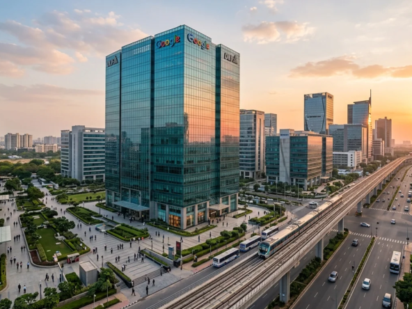 Google leases 6.2 lakh sq ft office space in Gurugram for ₹671 crore over 5 years, boosting commercial real estate growth and corporate expansion.