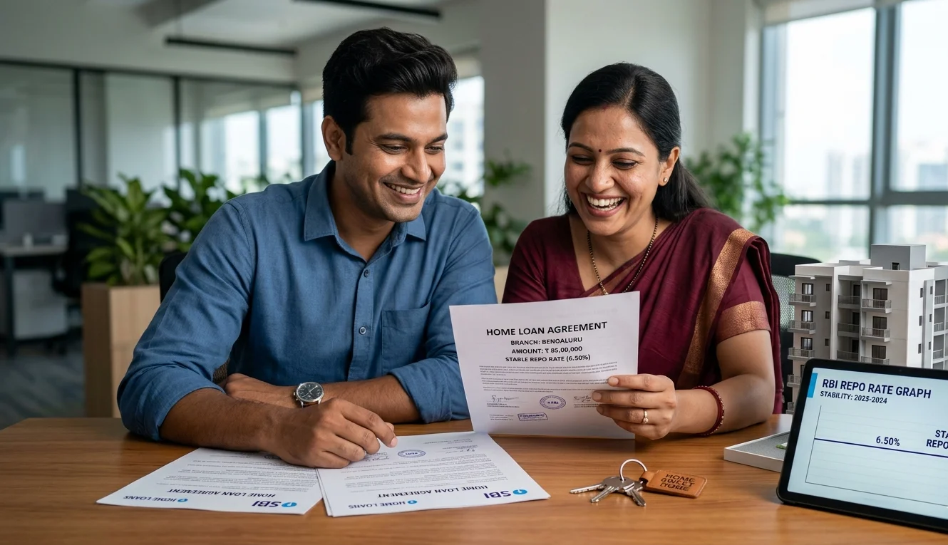 RBI keeps repo rate unchanged at 5.25%, bringing EMI stability, boosting homebuyer confidence, and supporting real estate growth in 2026.