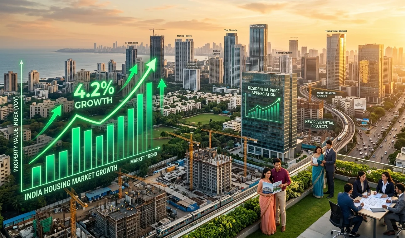 RBI reports a 4.2% rise in India's House Price Index in Q4 FY26, signaling strong housing demand, rising property values, and investor confidence.