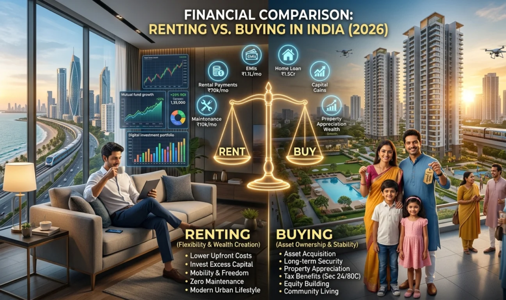 Renting or buying in 2026 Explore the financial pros and cons, property trends, investment returns, and discover which option builds more wealth.