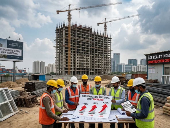 US-Iran war drives construction costs up by 25% in India, raising concerns over property prices, material shortages, and project delivery delays.