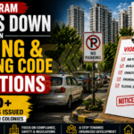 Gurugram building code violations and parking enforcement