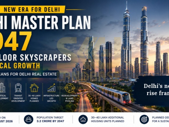 Delhi Master Plan 2047 allowing vertical development and 100+ floor skyscrapers
