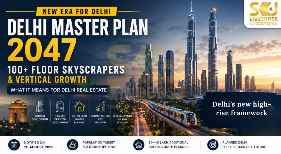 Delhi Master Plan 2047 allowing vertical development and 100+ floor skyscrapers
