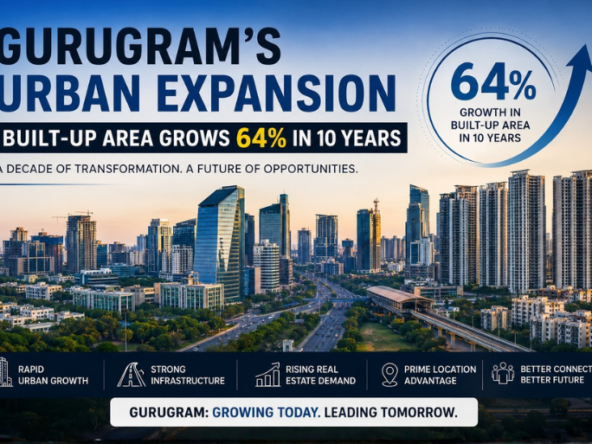 Gurugram urban expansion and 64 percent growth in built-up area