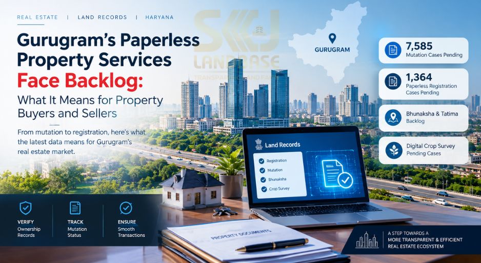 Gurugram paperless property registration and land mutation backlog