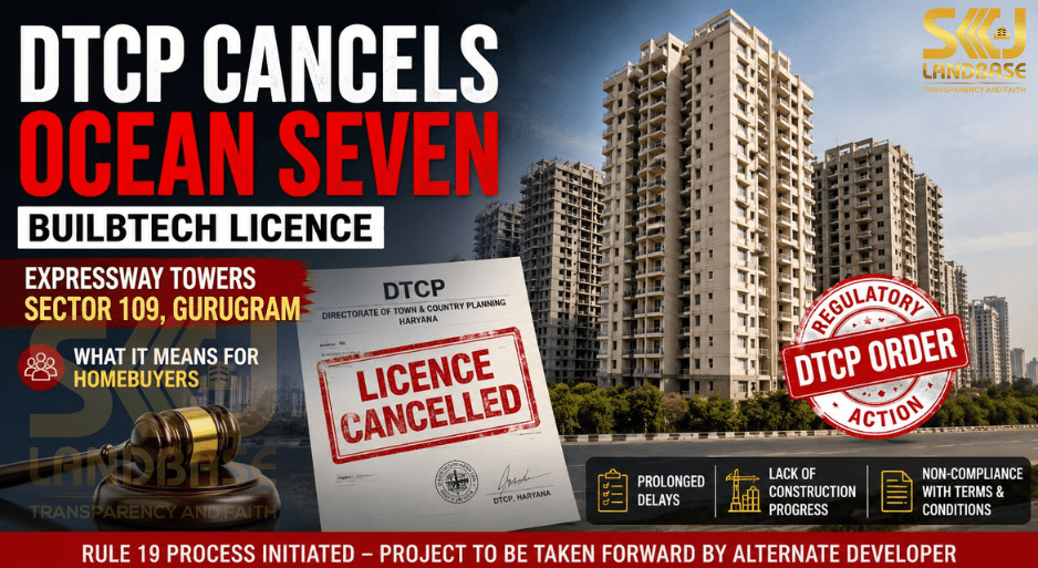 DTCP cancels Ocean Seven Buildtech licence for Expressway Towers in Sector 109 Gurugram