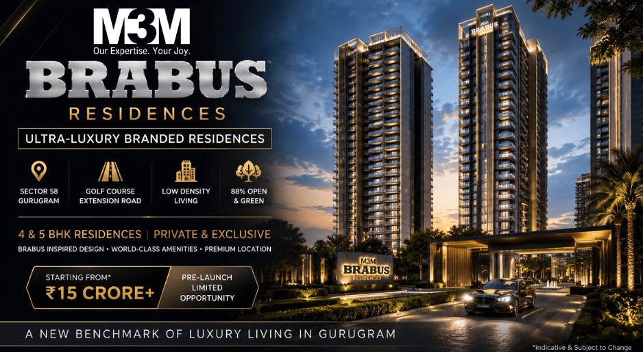 M3M BRABUS Sector 58 Gurgaon ultra-luxury branded residences