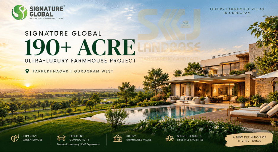 Signature Global 194 acre luxury farmhouse project in Farrukhnagar Gurgaon