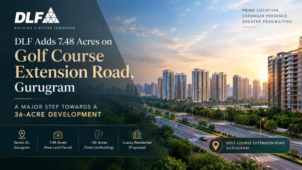 DLF's proposed residential development landholding in Sector 61 on Golf Course Extension Road, Gurugram