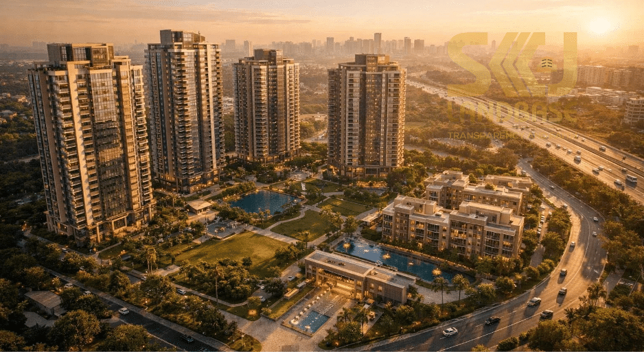 Gurugram luxury housing market featuring premium residential high-rise apartments and luxury real estate developments in Gurgaon.