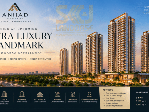 Anhad Sky Palazzo Residences luxury 3 and 4 BHK apartments in Sector 88B, Gurugram