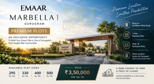 Emaar Marbella 1 premium residential plots in Gurgaon