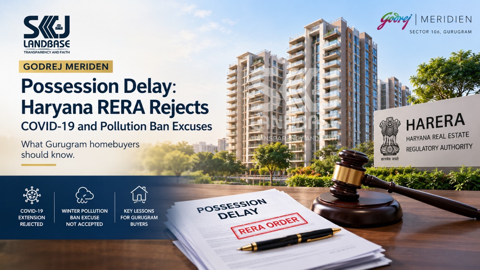 Godrej Meridien in Sector 106 Gurugram and Haryana RERA's delayed possession ruling